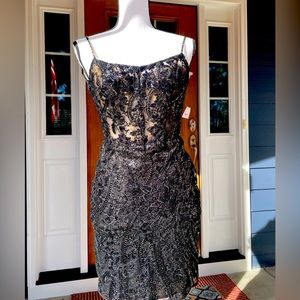 NEW Sherri Hill Size 2 Black cocktail/homecoming/prom/wedding guest dress.